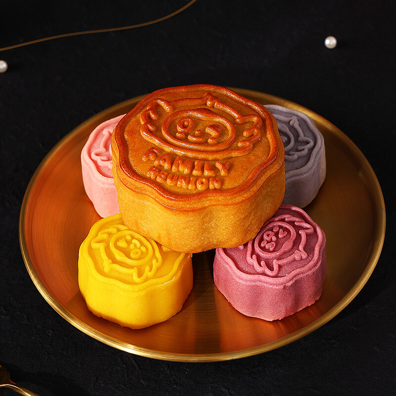 趣香 超級越月 廣式月餅 8餅5味 630g 禮盒裝包裝禮盒產品包裝創意設計欣賞(圖3)