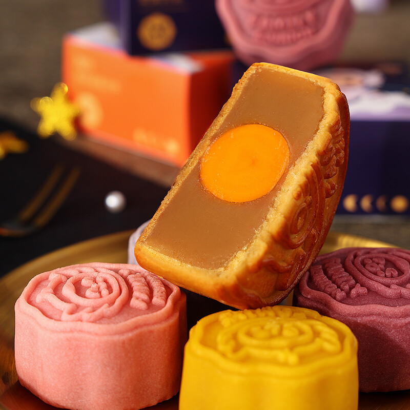 趣香 超級越月 廣式月餅 8餅5味 630g 禮盒裝包裝禮盒產品包裝創意設計欣賞(圖4)