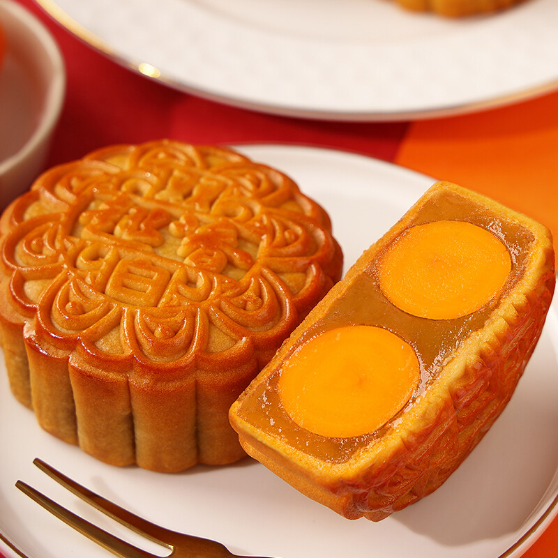 趣香 七星伴月禮盒 廣式月餅 8餅4味 880g 禮盒裝包裝禮盒產品包裝創意設計欣賞(圖5)