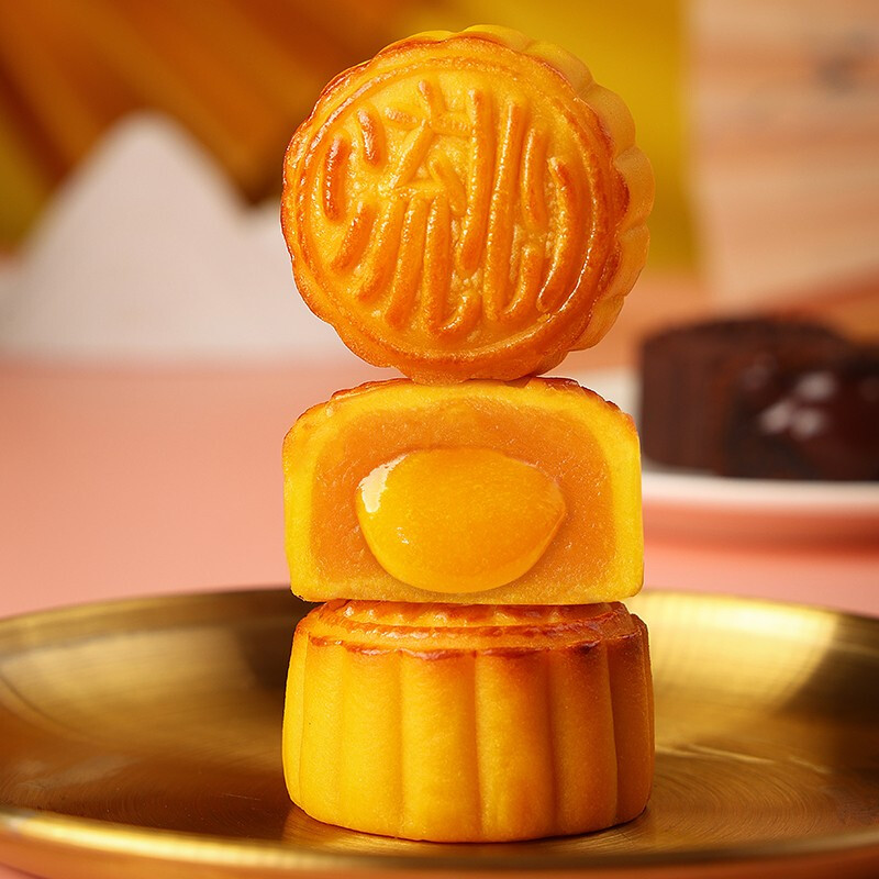 趣香 趣香流心月餅 廣式月餅 8餅4味 360g 禮盒裝包裝禮盒產品包裝創意設計欣賞(圖4)