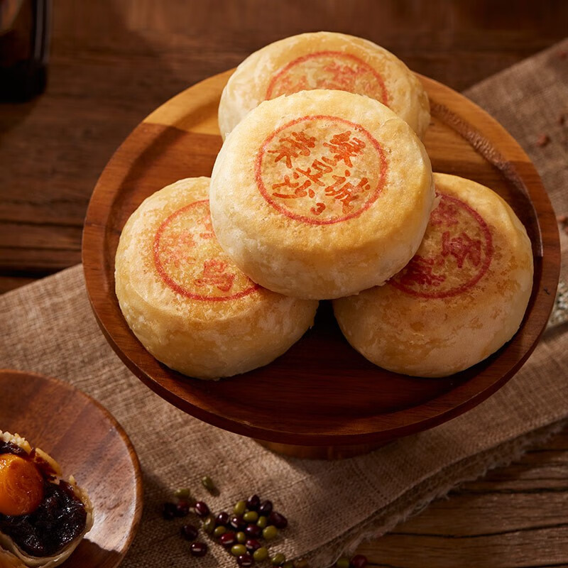 榮誠月餅 酥皮經典 潮式月餅 6餅3味 600g 禮盒裝包裝禮盒產品包裝創意設計欣賞(圖3)