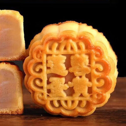 酥園康 廣式月餅 蓮蓉蛋黃味 26g*30袋包裝禮盒產品包裝創意設計欣賞(圖4)