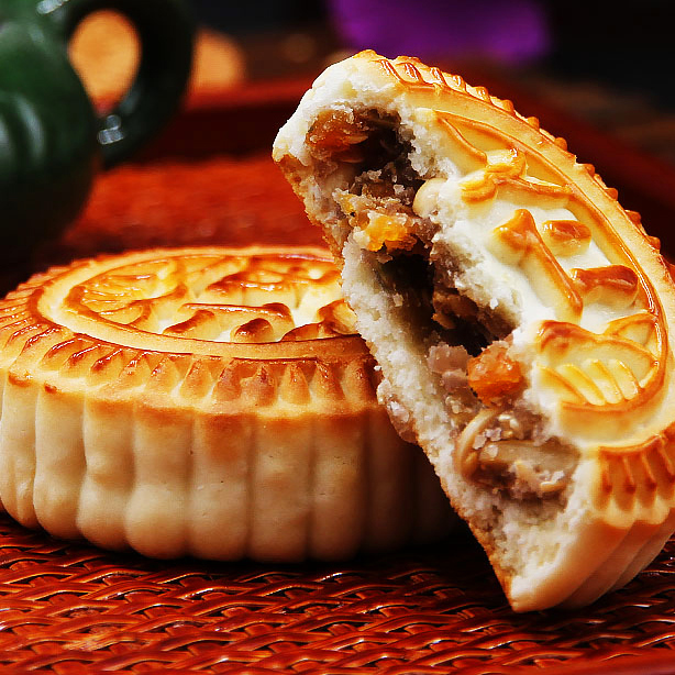 桃李 提漿京式月餅 五仁 500g包裝禮盒產品包裝創意設計欣賞(圖3)