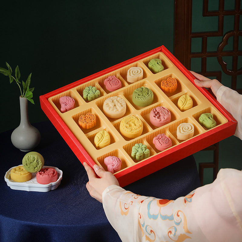 HUANG JIA SHANG SHI JU 皇家尚食局 唐風御點月餅禮盒 620g包裝禮盒產品包裝創意設計欣賞(圖3)