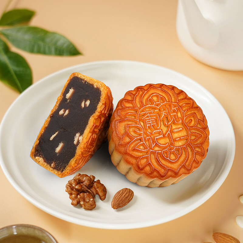 葡記 欖仁豆沙廣式月餅 720g 禮盒裝包裝禮盒產品包裝創意設計欣賞(圖3)