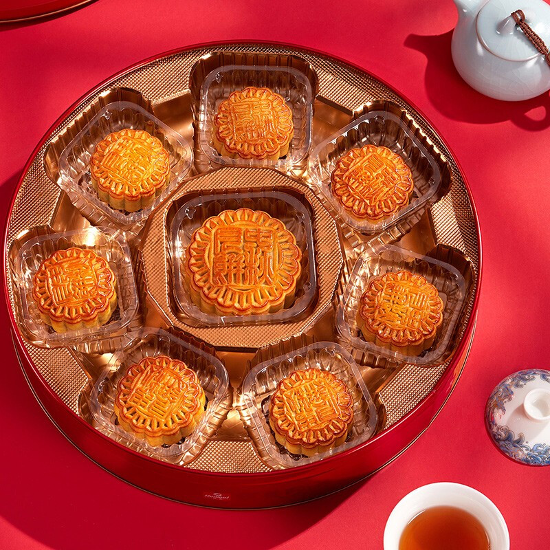 Huamei 華美 七星伴月 廣式月餅 8餅5味 880g 禮盒裝包裝禮盒產品包裝創意設計欣賞(圖5)