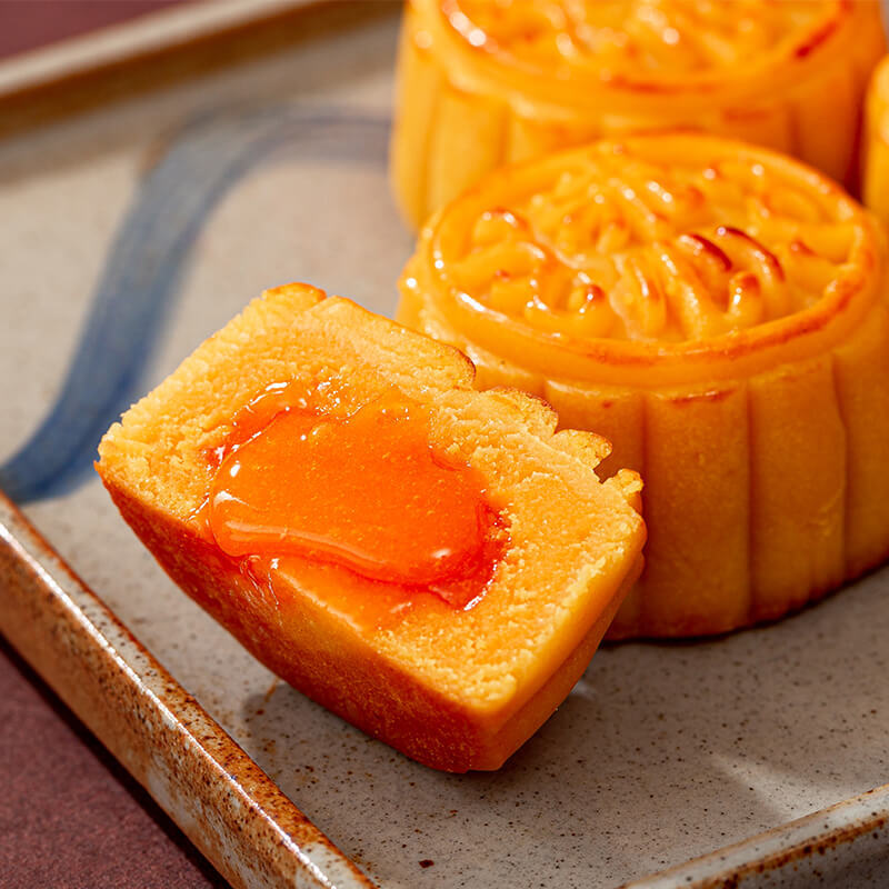 舌尖口袋 流心奶黃月餅 400g 禮盒裝包裝禮盒產品包裝創意設計欣賞(圖2)