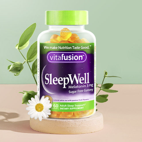 vitafusion SleepWell 褪黑素軟糖 60粒*2瓶保健產品包裝創意設計欣賞(圖4)