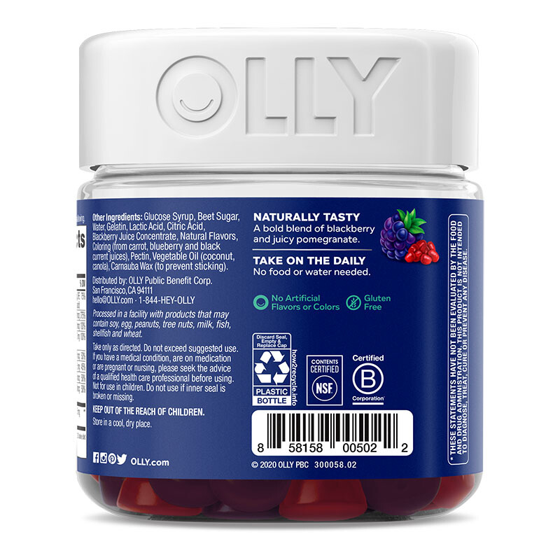 OLLY 男士復合維生素Q10 90粒保健產品包裝創意設計欣賞(圖2)