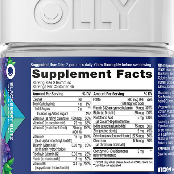 OLLY 男士復合維生素Q10 90粒保健產品包裝創意設計欣賞(圖5)