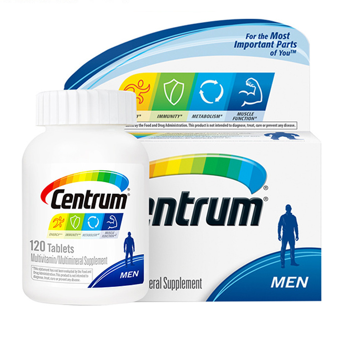 Centrum 善存 男士復合維生素 120粒保健產品包裝創意設計欣賞(圖2)