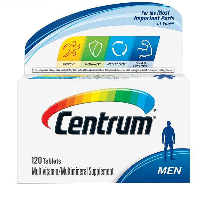 Centrum 善存 男士復合維生素 120粒保健產品包裝創意設計欣賞(圖5)