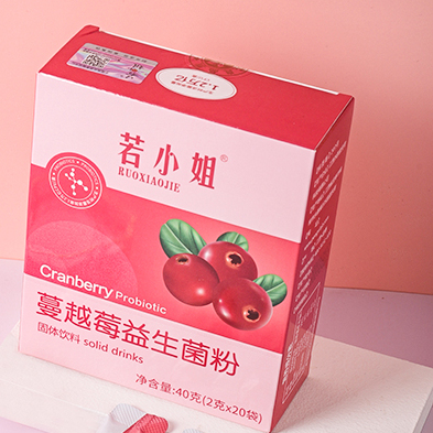 若小姐 4000億蔓越莓益生菌粉女性私處大人成人腸胃非調(diào)理益生菌保健產(chǎn)品包裝創(chuàng)意設(shè)計欣賞(圖2)