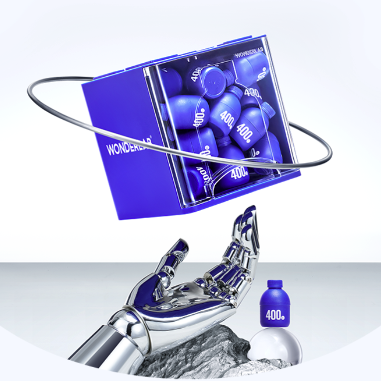 wonderlab 益生菌固體飲料 2g*40瓶保健產品包裝創意設計欣賞(圖2)