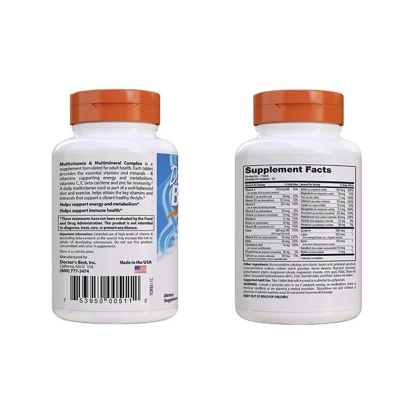 Doctors BEST 男士復合維生素 100粒*3瓶保健產品包裝創意設計欣賞(圖2)