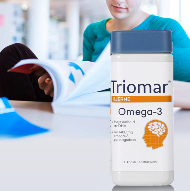 Triomar 大腦魚油 80粒保健產品包裝創意設計欣賞(圖4)