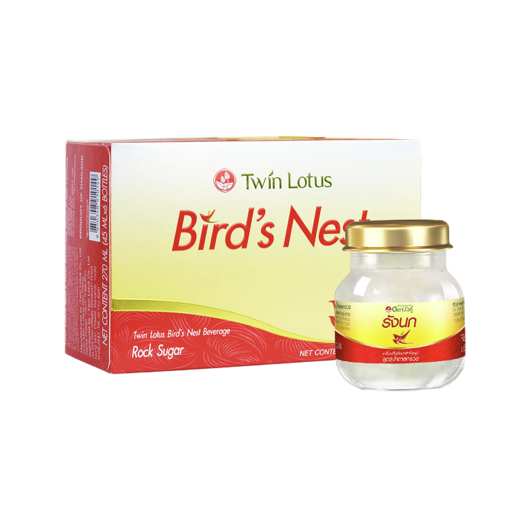 Twin Lotus 雙蓮 冰糖型 即食燕窩 45ml*6罐*2盒保健產(chǎn)品包裝創(chuàng)意設(shè)計(jì)欣賞(圖1)