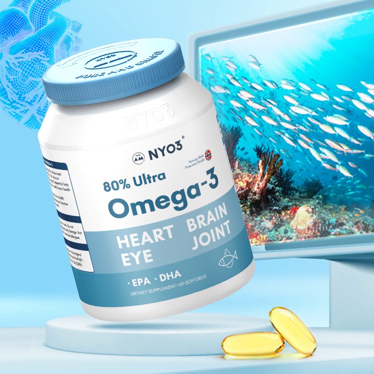 NYO3 80%OMEGA-3 深海魚(yú)油 60粒保健產(chǎn)品包裝創(chuàng)意設(shè)計(jì)欣賞(圖2)