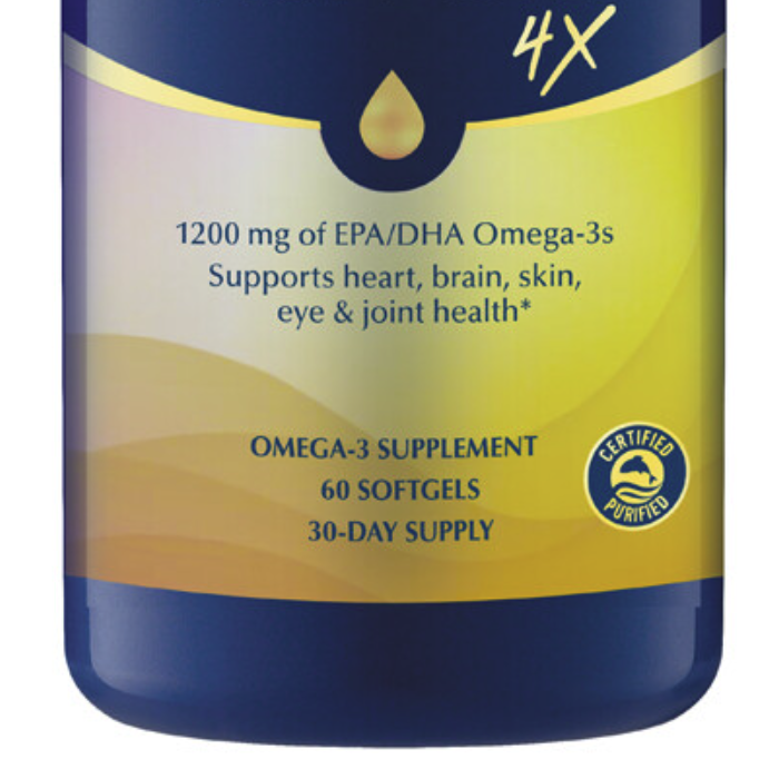 GNC 健安喜 四倍濃縮鉑金魚油 60粒保健產品包裝創意設計欣賞(圖2)