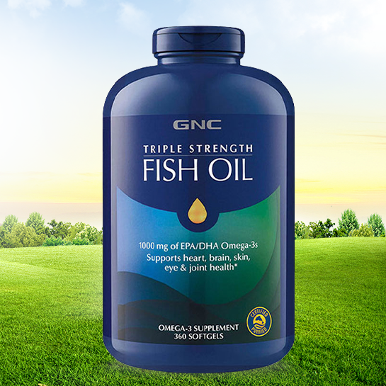 GNC 健安喜 三倍濃縮深海魚油軟膠囊 360粒保健產品包裝創意設計欣賞(圖4)