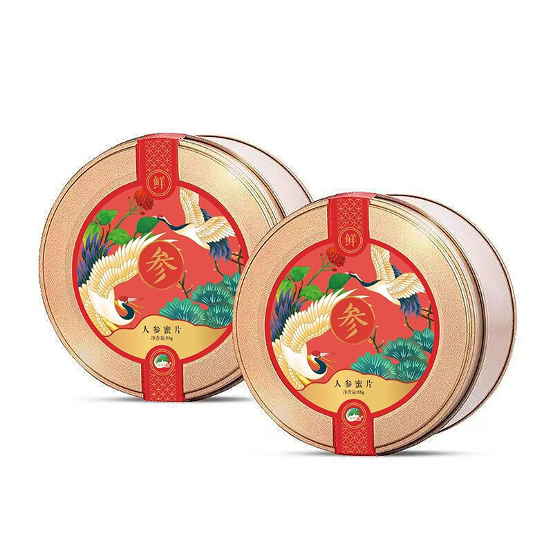 鮮參蜜片禮盒 65g*3盒保健產品包裝創意設計欣賞(圖1)