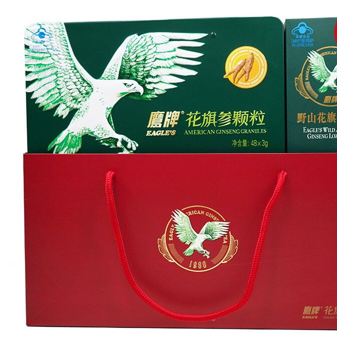 HAWKS 鷹牌 無糖花旗參茶保健產品包裝創意設計欣賞(圖3)