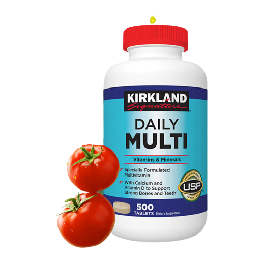 KIRKLAND Signature 科克蘭 復合維生素 500粒保健產品包裝創意設計欣賞(圖3)