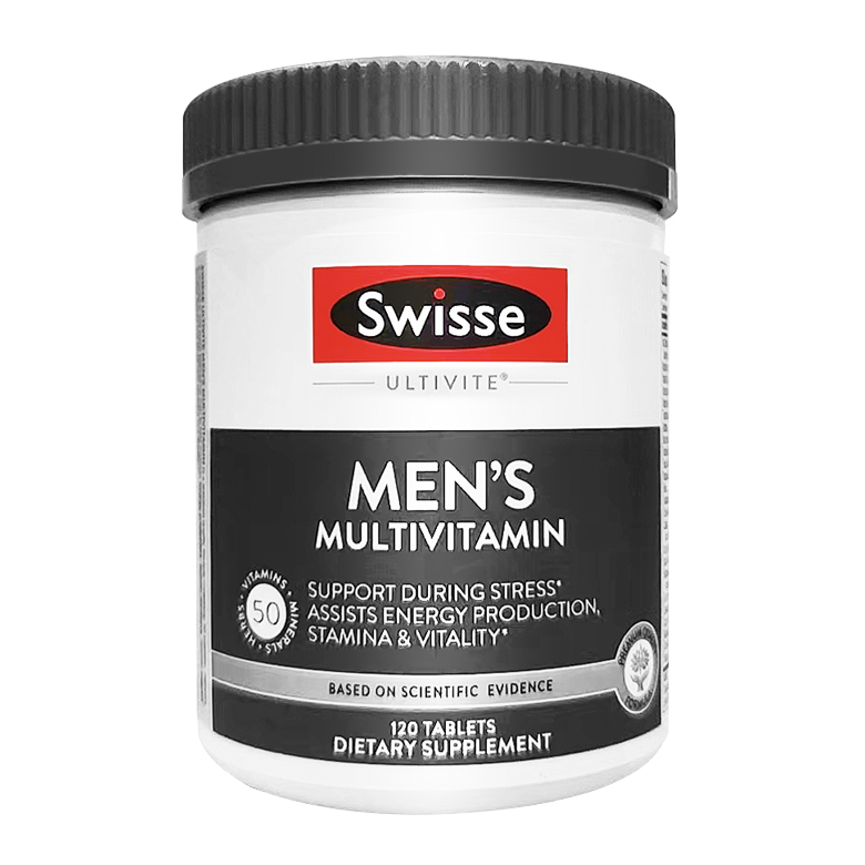 Swisse 斯維詩 Ultivite 美版 男士復合維生素片 120片保健產品包裝創意設計欣賞(圖1)