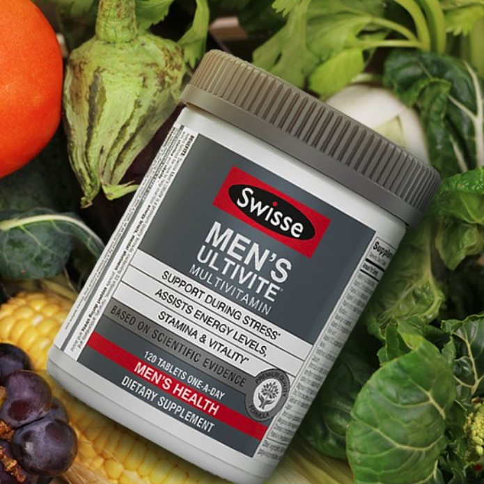 Swisse 斯維詩 Ultivite 美版 男士復合維生素片 120片保健產品包裝創意設計欣賞(圖4)