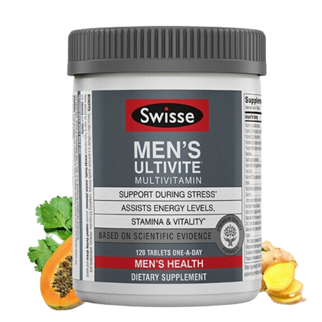 Swisse 斯維詩 Ultivite 美版 男士復合維生素片 120片保健產品包裝創意設計欣賞(圖5)