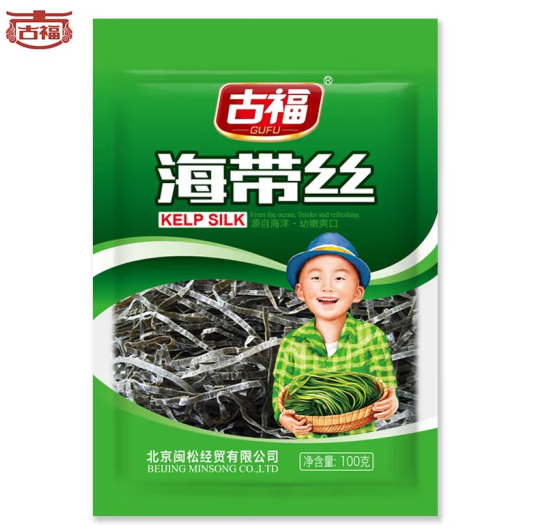 海帶絲包裝袋設計怎么做好(圖1) 海帶絲包裝袋設計怎么做好(圖1)