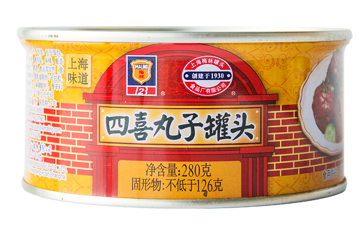 四喜丸子罐頭包裝如何設計(圖1) 四喜丸子罐頭包裝如何設計(圖1)