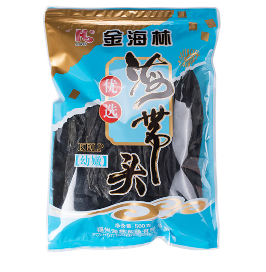 大葉干海帶頭包裝袋設計作品欣賞(圖1)