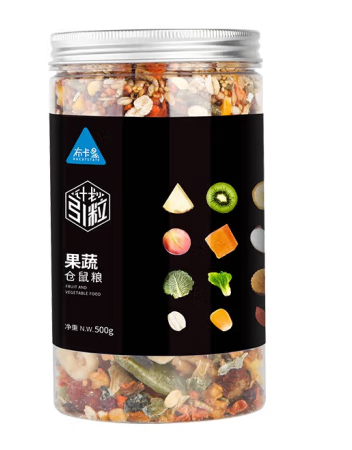 倉鼠果蔬糧包裝罐設計欣賞(圖1)