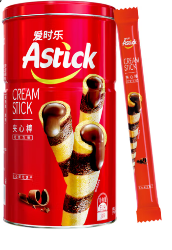 巧克力味夾心棒包裝罐設計作品欣賞(圖1)