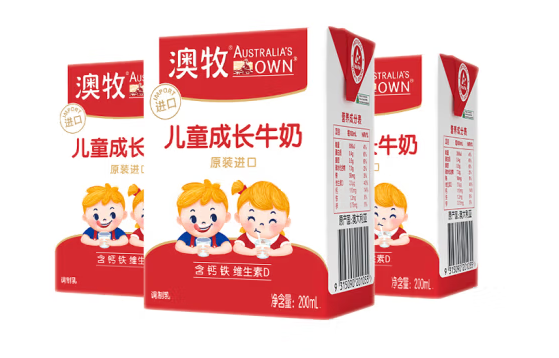 兒童成長牛奶包裝設計欣賞(圖1)