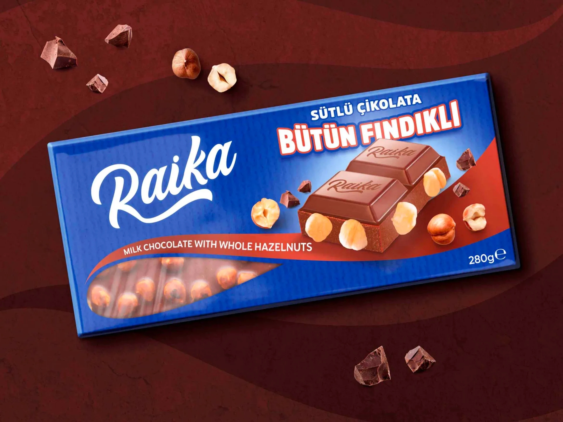 榛子牛奶巧克力包裝盒設計欣賞(圖1)