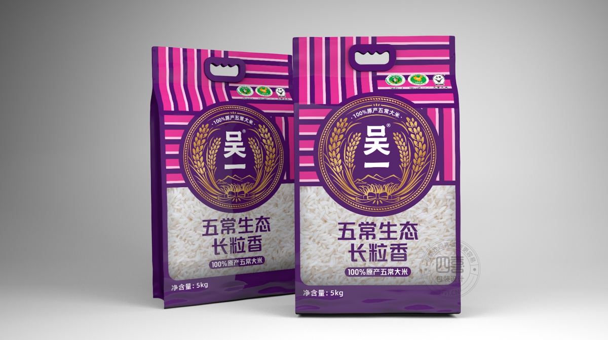 五常大米外包裝袋設計原則有哪些(圖1) 五常大米外包裝袋設計原則有哪些(圖1)