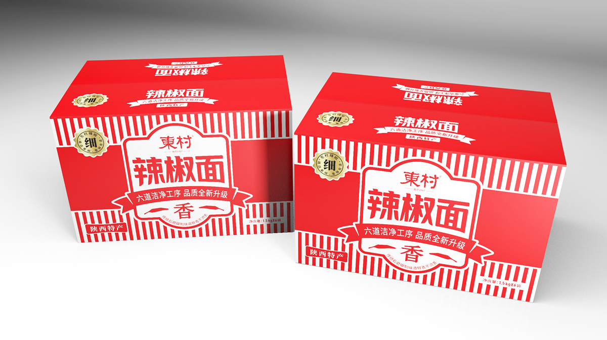 地方特產辣椒面包裝盒設計怎么做銷量高(圖1)