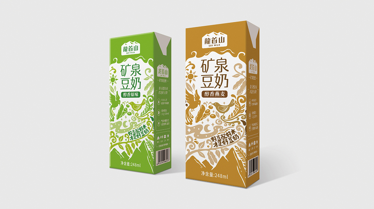 豆奶外包裝如何設計有吸引力(圖1) 豆奶外包裝如何設計有吸引力(圖1)