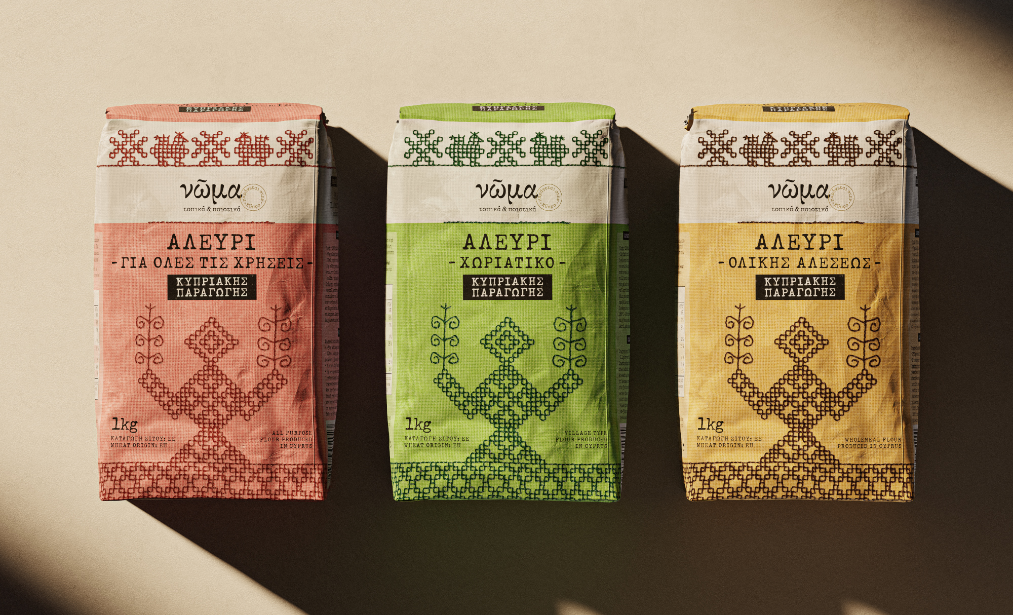 復古風格的面粉包裝設計欣賞(圖1)