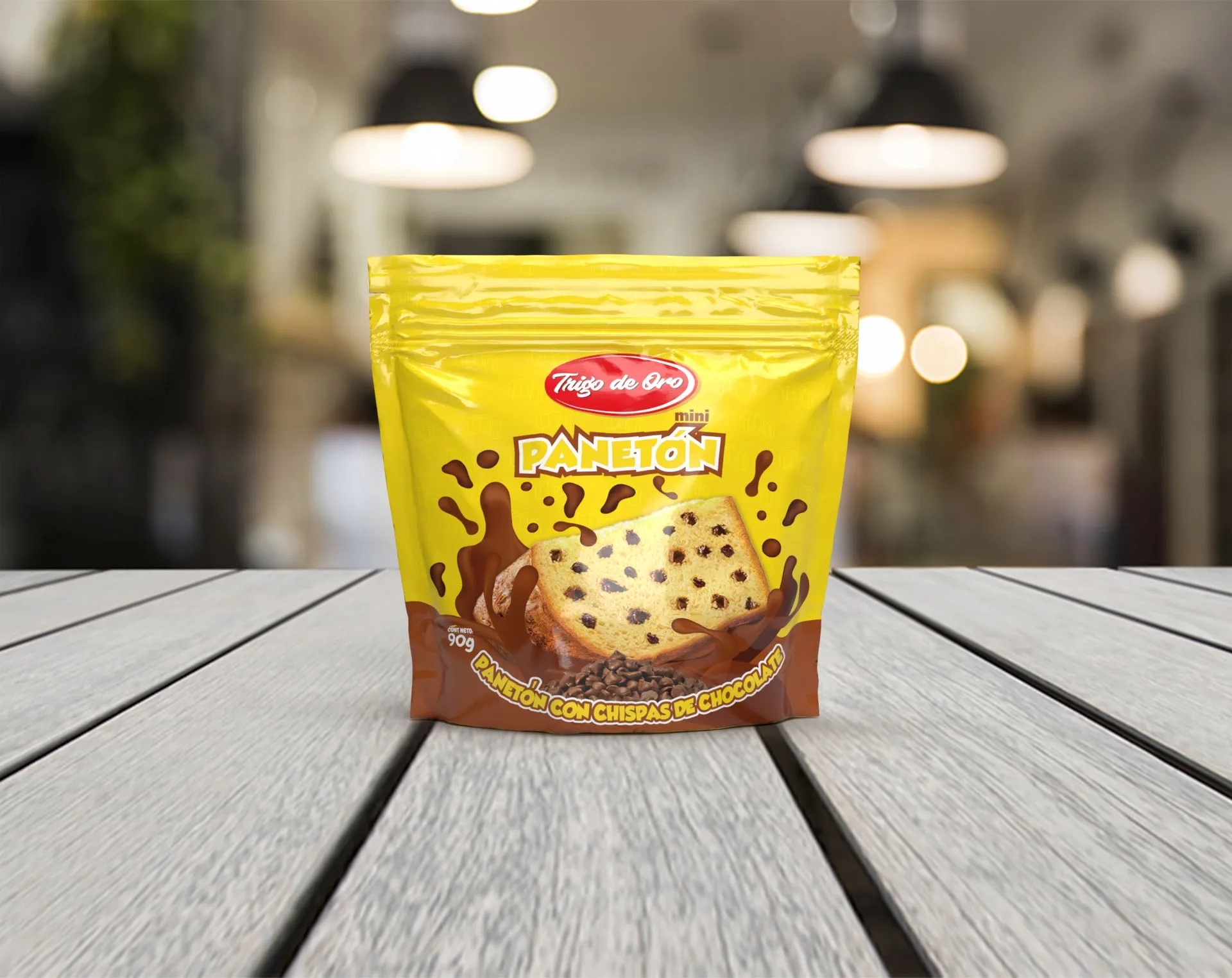 巧克力口味面包包裝袋設計欣賞(圖1)