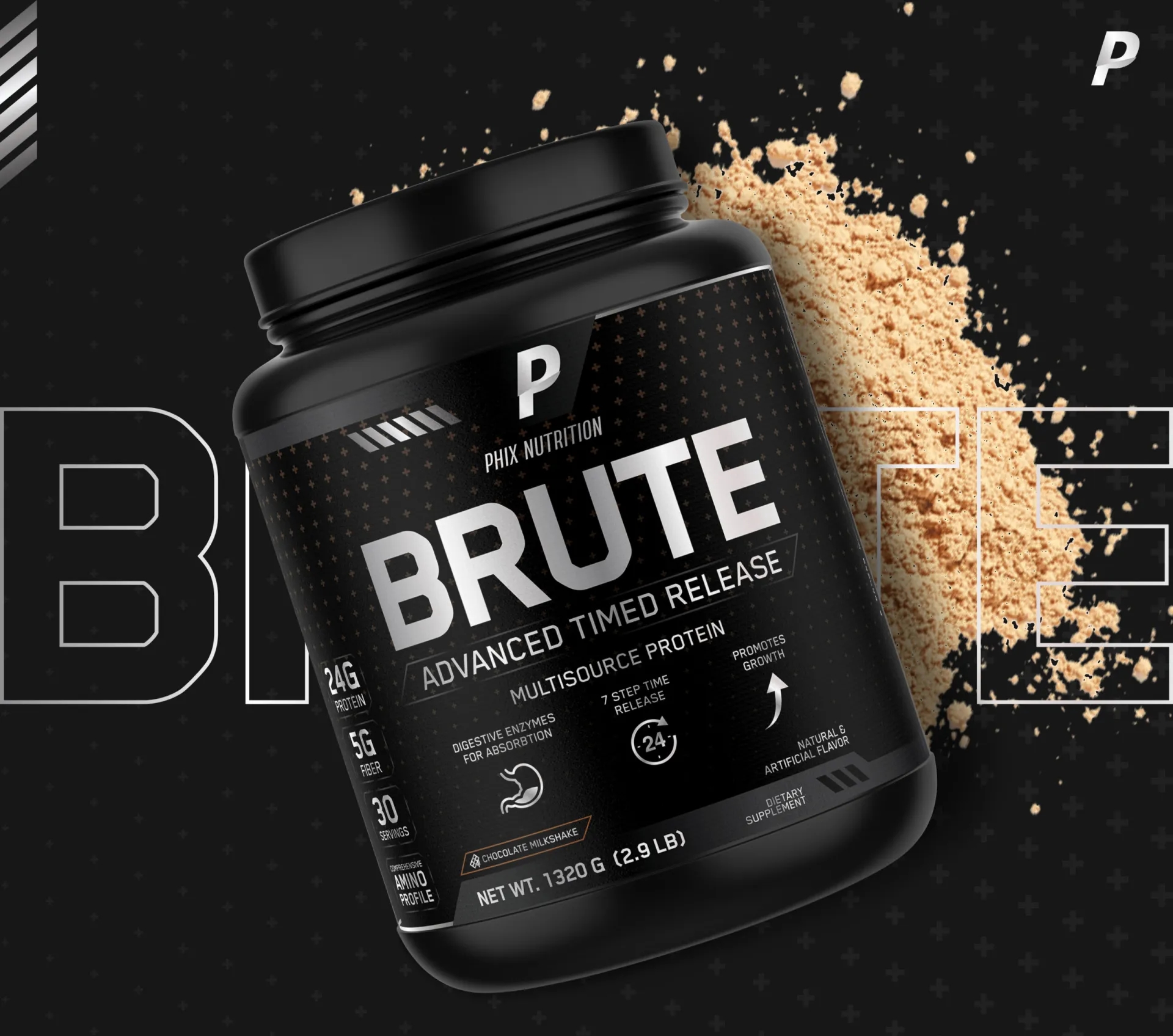 蛋白質粉包裝罐設計欣賞(圖1)