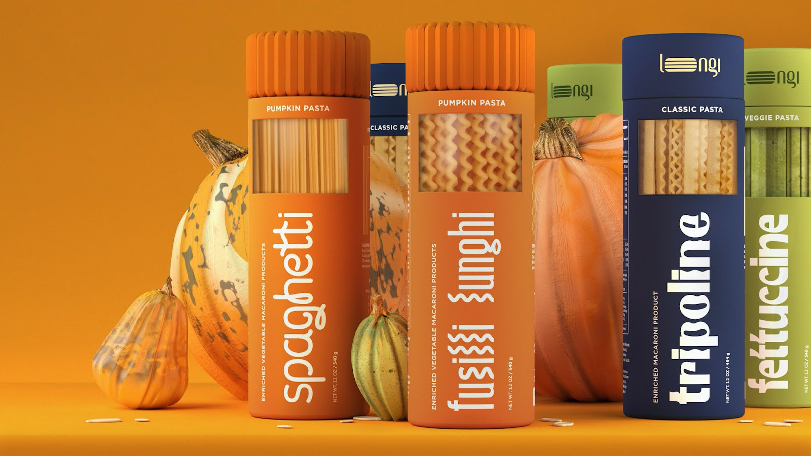 南瓜意面外包裝設計欣賞(圖1) 南瓜意面外包裝設計欣賞(圖1)