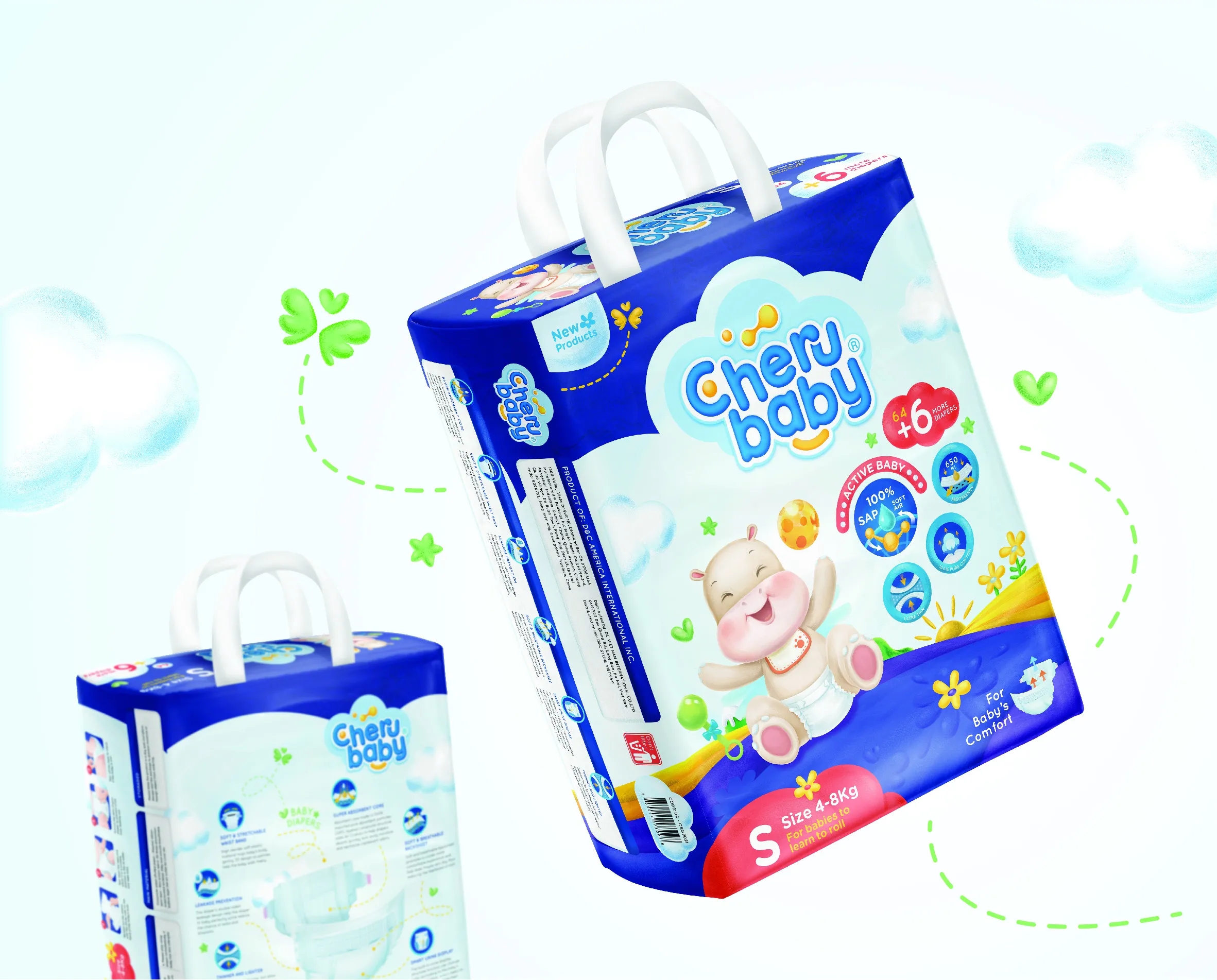 嬰兒紙尿褲外包裝設計欣賞(圖1) 嬰兒紙尿褲外包裝設計欣賞(圖1)