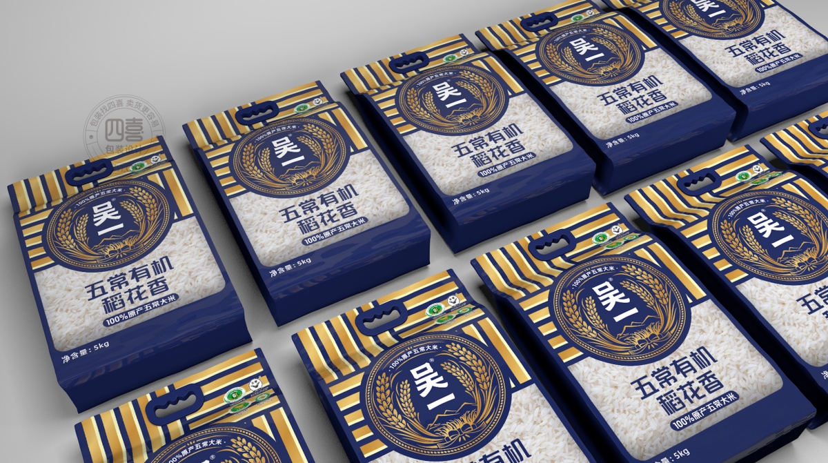 五常有機(jī)稻花香大米包裝袋設(shè)計(jì)(圖1) 五常有機(jī)稻花香大米包裝袋設(shè)計(jì)(圖1)