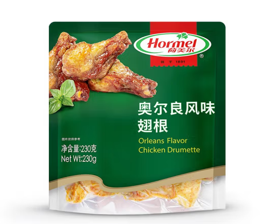 奧爾良風(fēng)味雞翅根包裝袋如何設(shè)計(圖1)