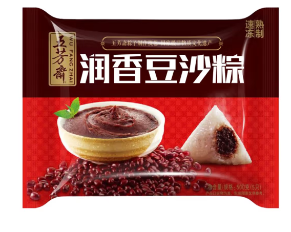 豆沙味粽子外包裝設計怎么做好(圖1)