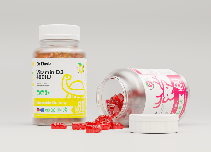 充滿活力個性的維生素橡皮糖包裝瓶設計欣賞(圖1) 充滿活力個性的維生素橡皮糖包裝瓶設計欣賞(圖1)