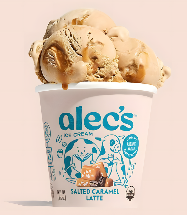 焦糖拿鐵冰淇淋包裝設計欣賞(圖1)